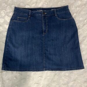Croft & Barrow Classic fit, Stretch, Denim Skort, Size 12